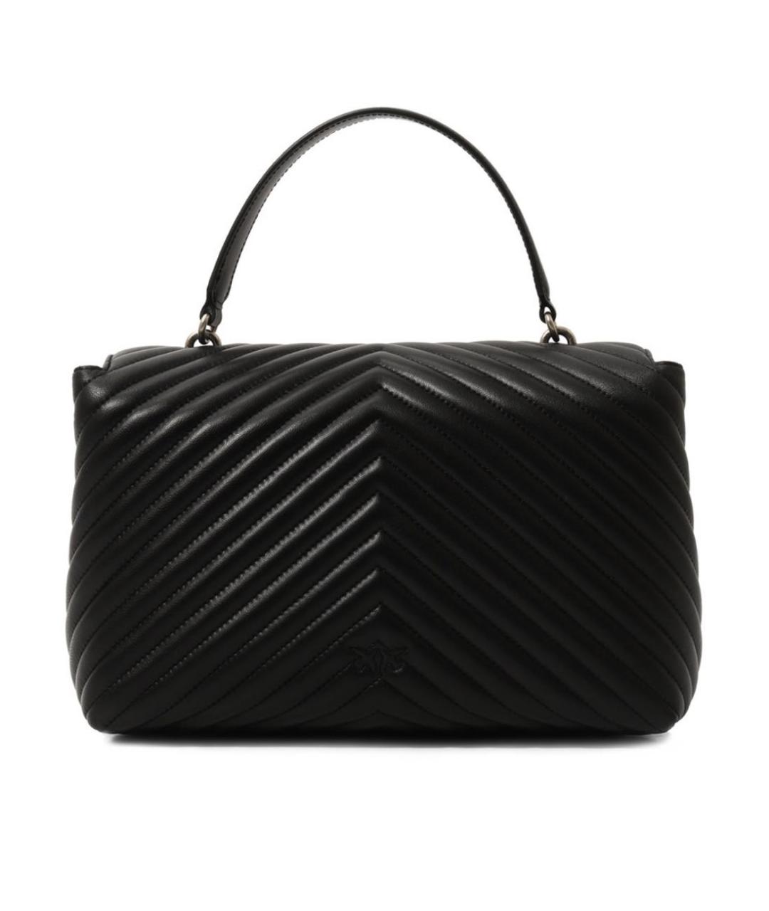 PINKO Черная кожаная сумка через плечо, фото 3