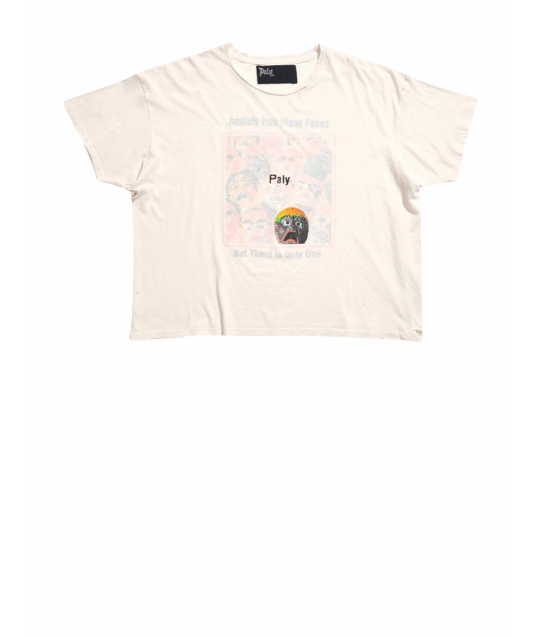 PALY Бежевая хлопковая футболка, фото 1