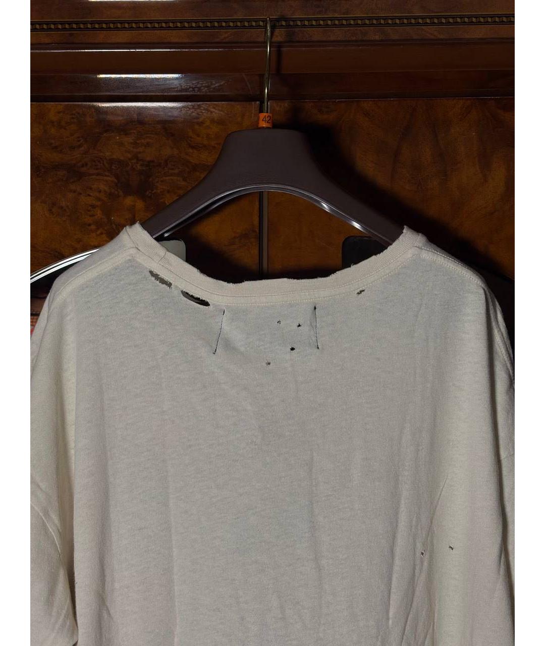 PALY Бежевая хлопковая футболка, фото 6