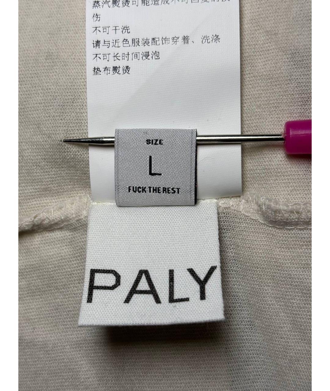 PALY Бежевая хлопковая футболка, фото 8