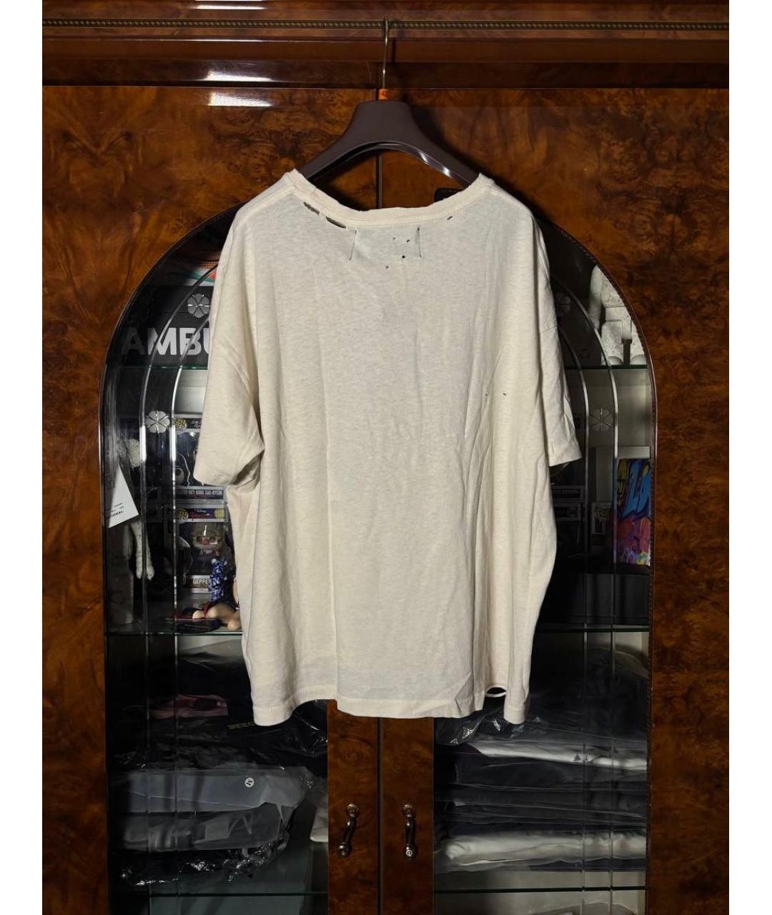 PALY Бежевая хлопковая футболка, фото 4