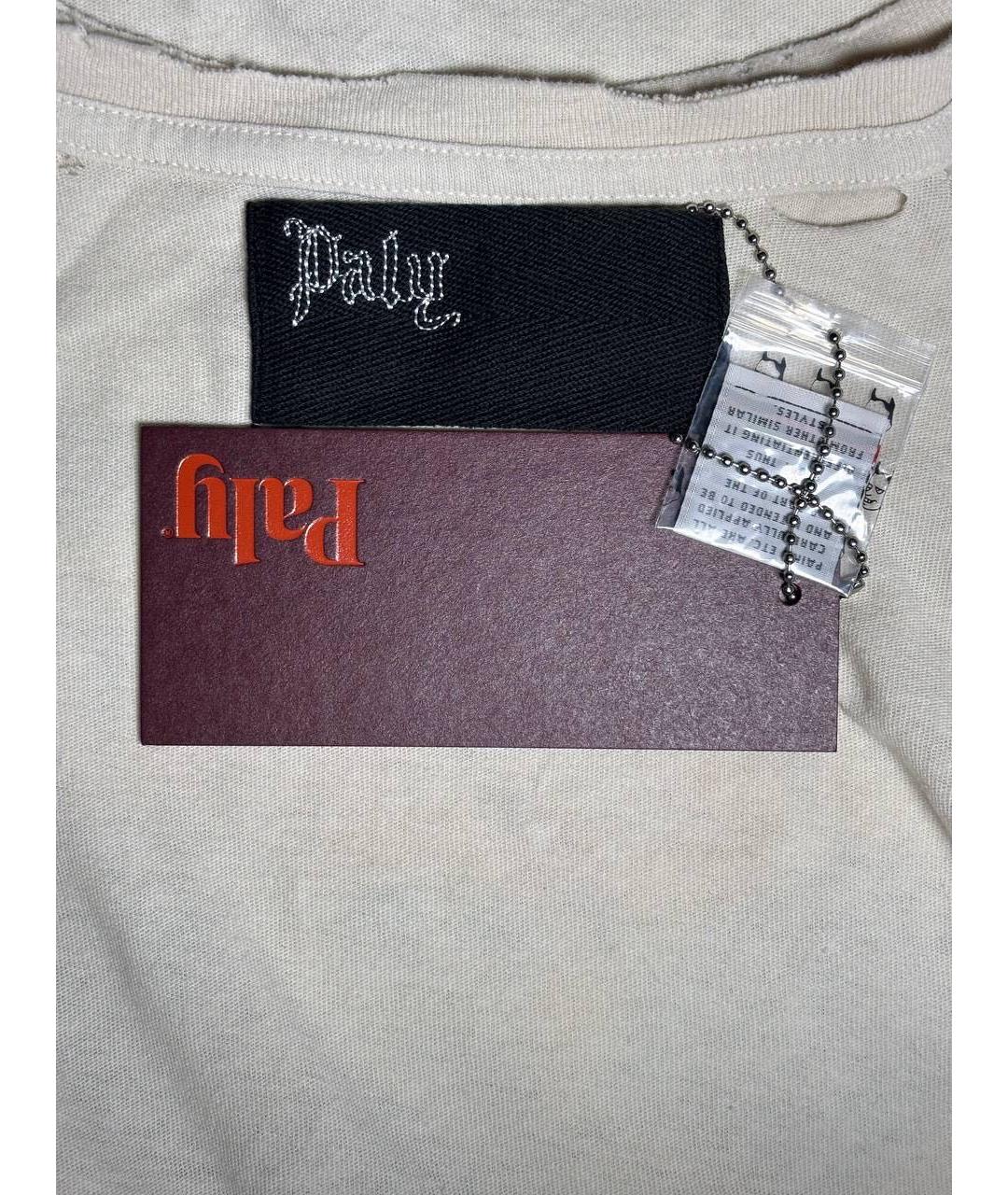 PALY Бежевая хлопковая футболка, фото 7