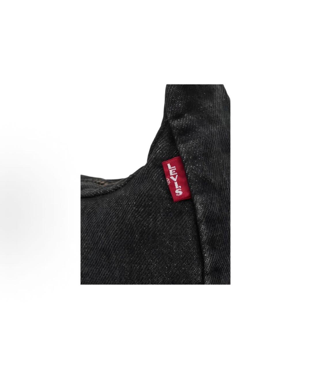 LEVI'S Черная тканевая сумка на плечо, фото 5