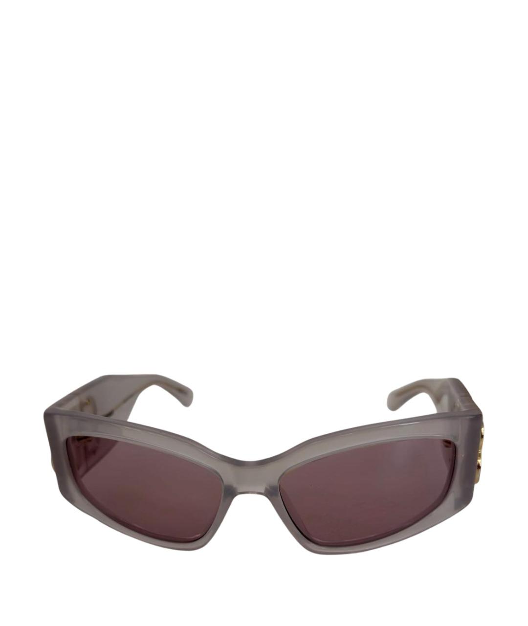 BALENCIAGA Розовые пластиковые солнцезащитные очки, фото 1