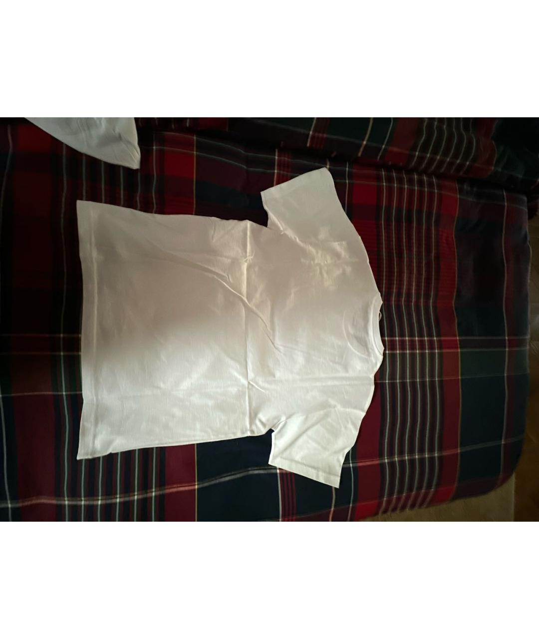 GUCCI Белая хлопковая футболка, фото 2