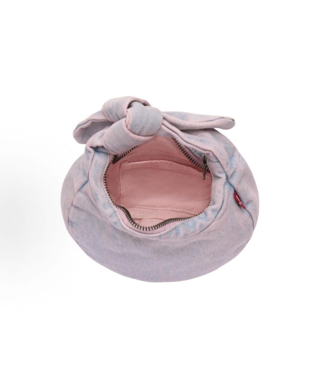 LEVI'S Голубая тканевая сумка с короткими ручками, фото 4