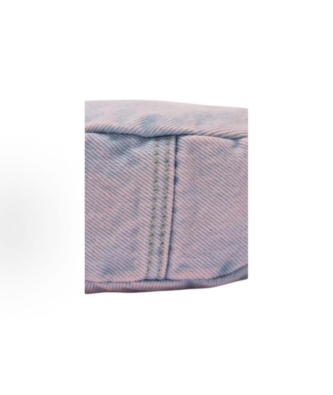 LEVI'S Голубая тканевая сумка с короткими ручками, фото 7