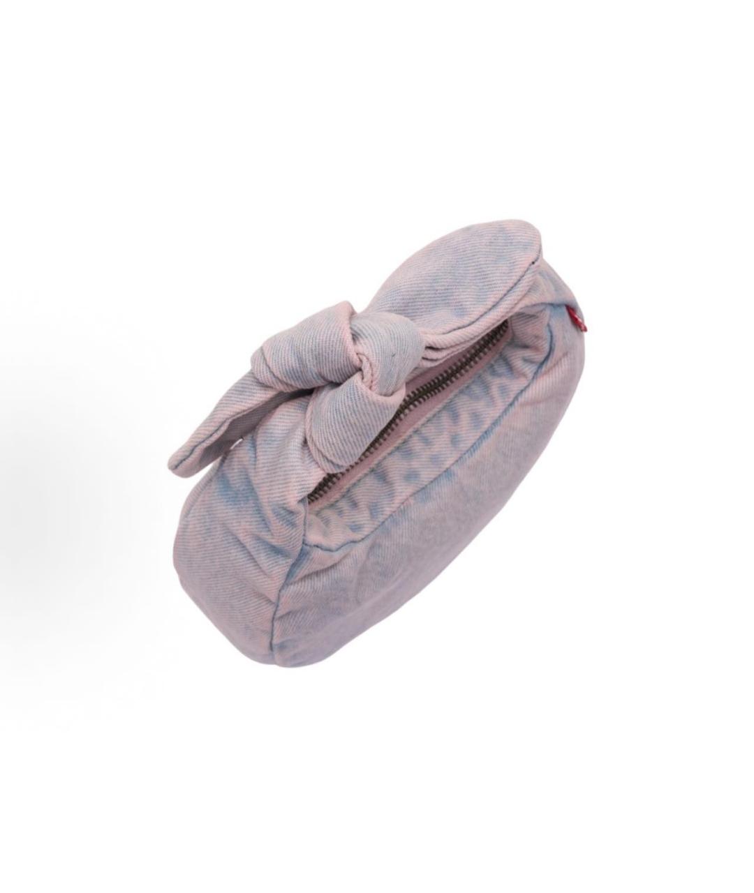 LEVI'S Голубая тканевая сумка с короткими ручками, фото 3