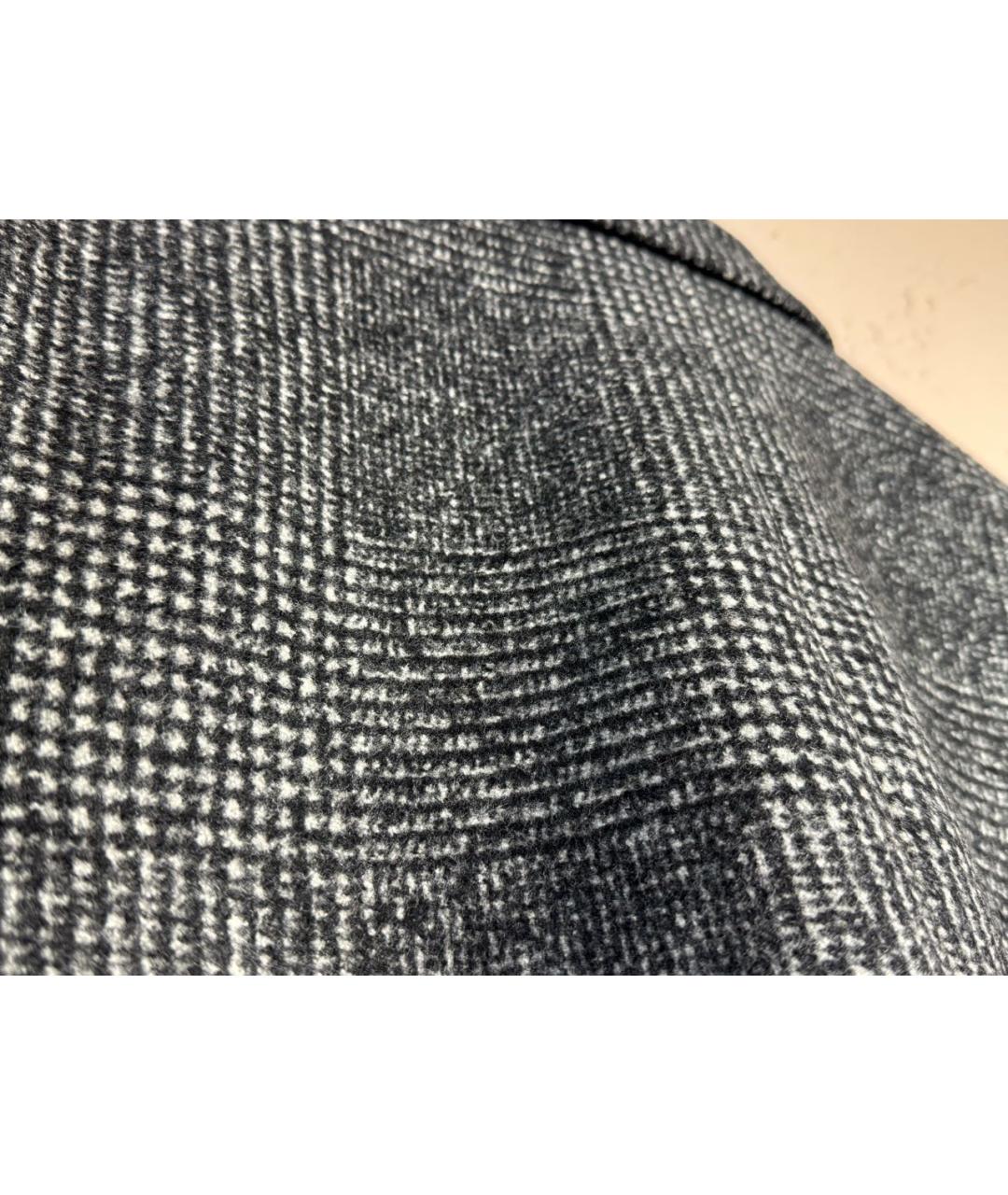 SAINT LAURENT Антрацитовый шерстяной жакет/пиджак, фото 4