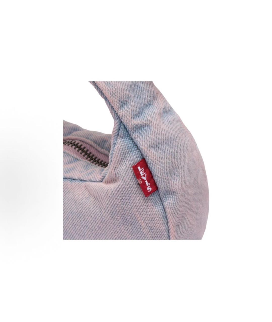LEVI'S Розовая тканевая сумка на плечо, фото 5