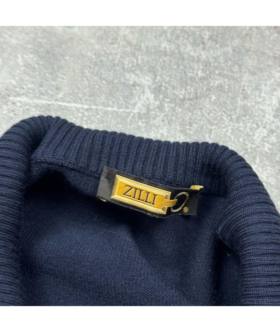 ZILLI Темно-синий кардиган, фото 5