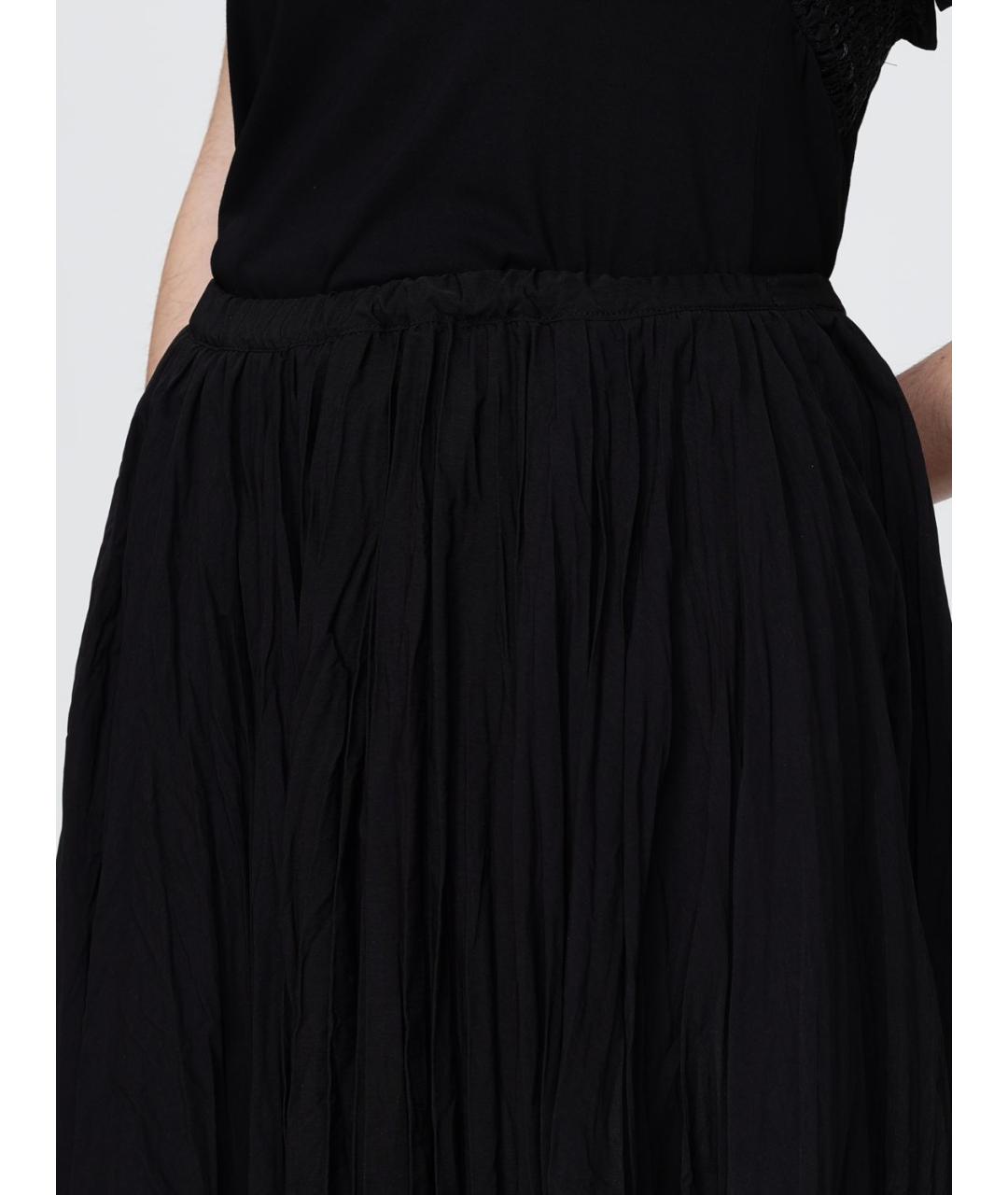 MEIMEIJ Черная шелковая юбка миди, фото 3