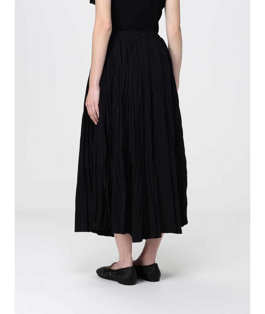 MEIMEIJ Черная шелковая юбка миди, фото 2