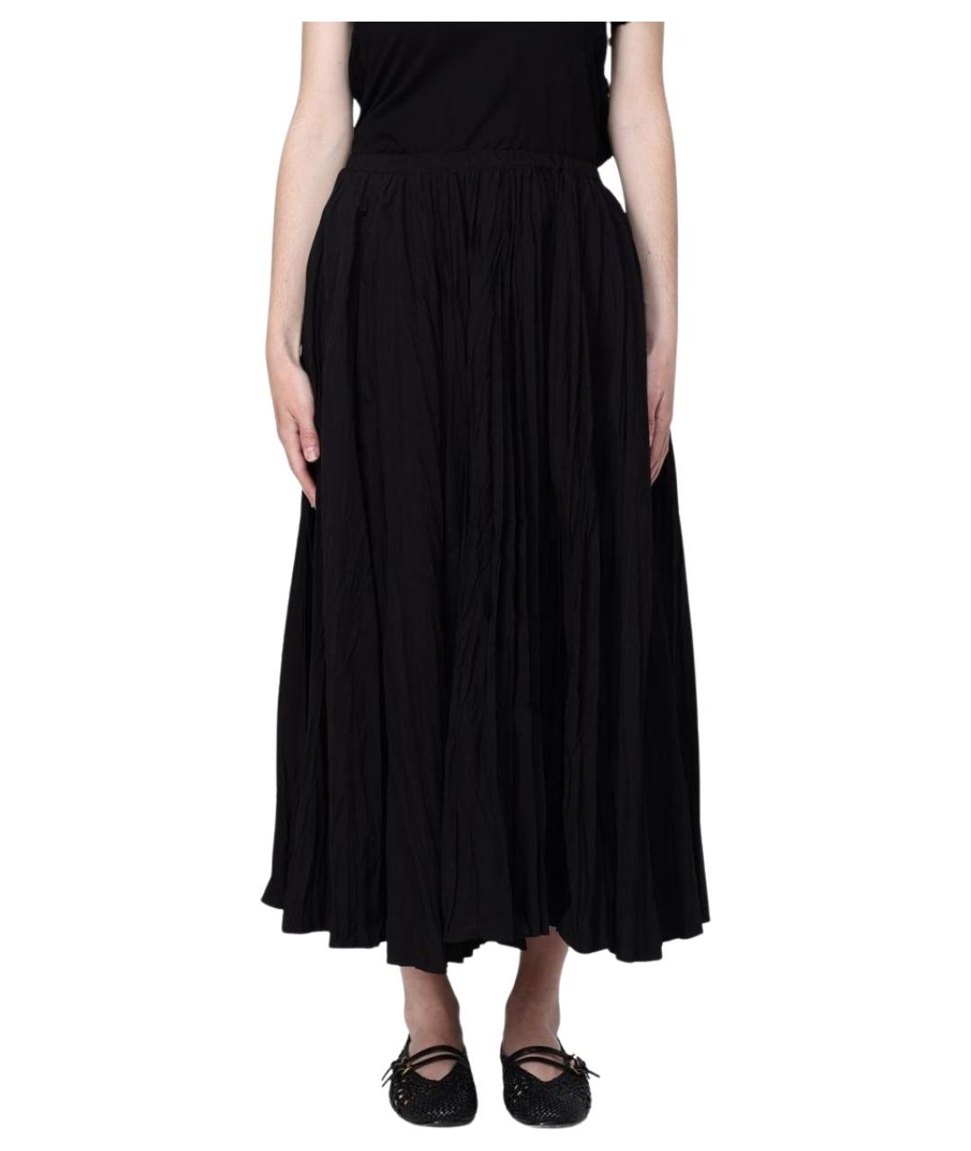 MEIMEIJ Черная шелковая юбка миди, фото 1