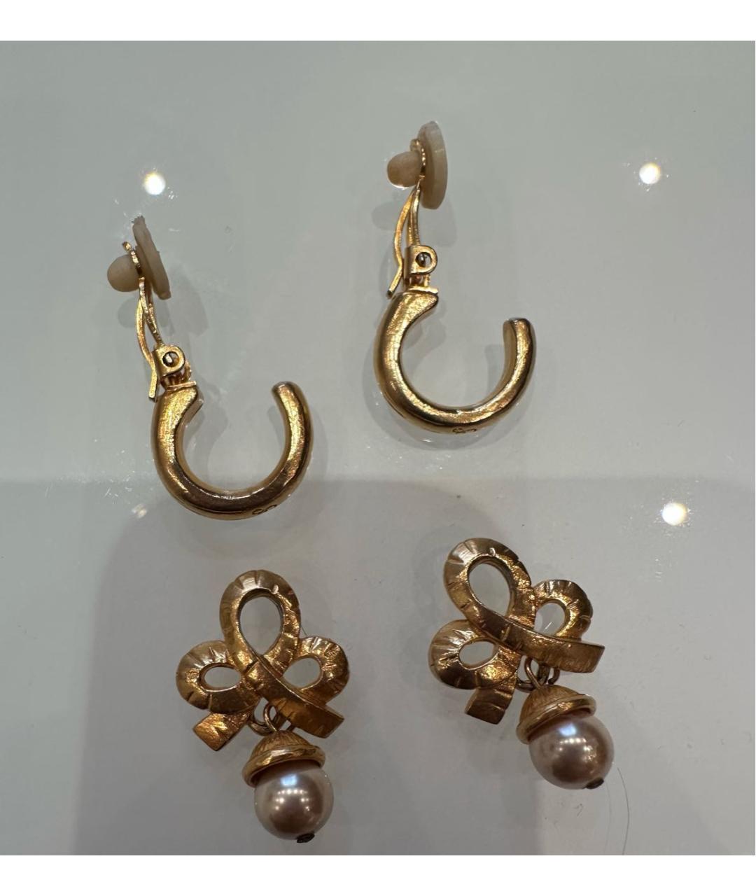 SONIA RYKIEL Золотые металлические серьги, фото 2