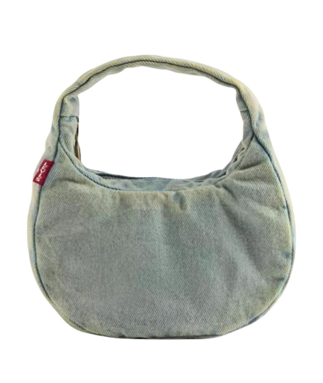 LEVI'S Голубая тканевая сумка с короткими ручками, фото 1