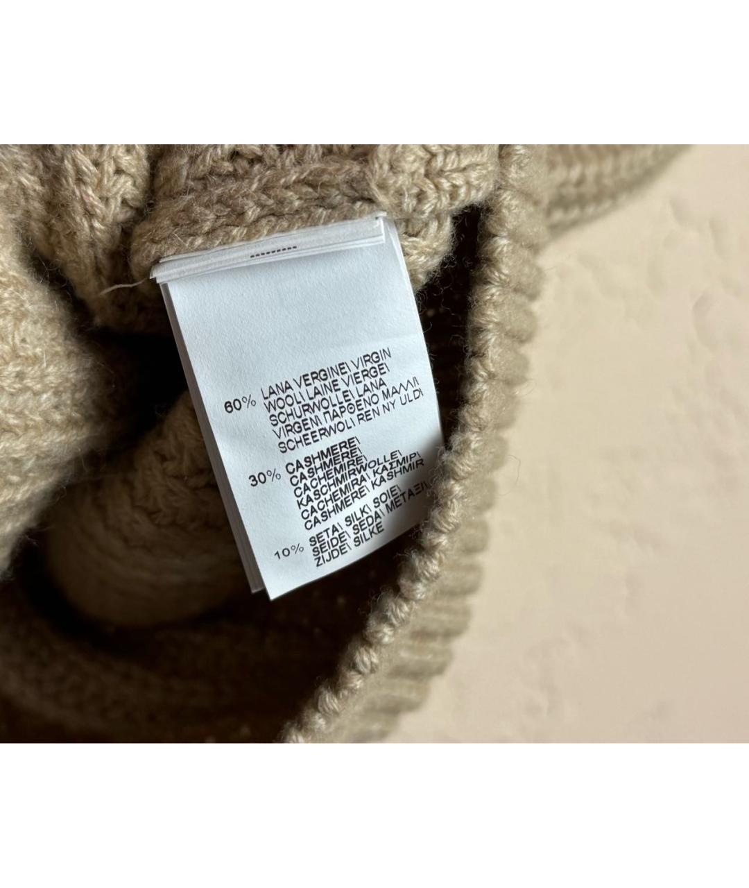 BRUNELLO CUCINELLI Бежевая шелковая жилетка, фото 6