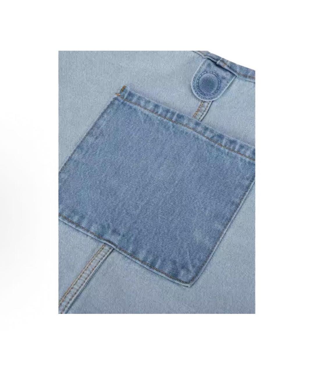 LEVI'S Голубая тканевая сумка тоут, фото 5