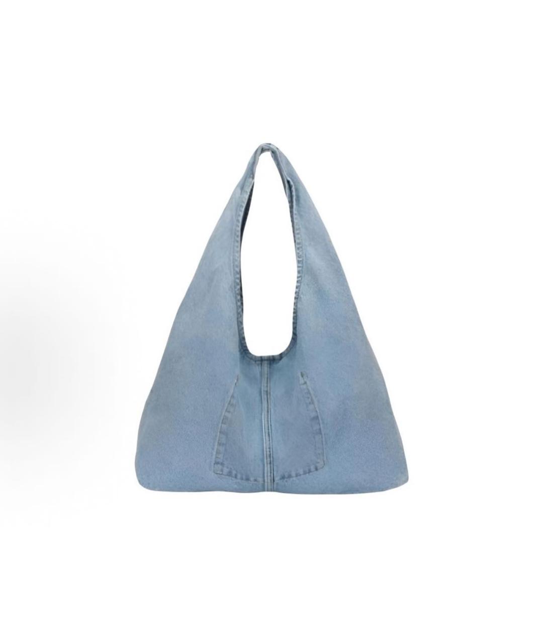 LEVI'S Голубая тканевая сумка тоут, фото 2