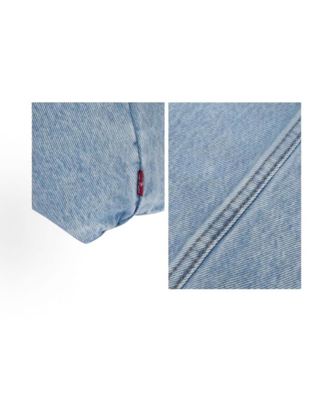 LEVI'S Голубая тканевая сумка тоут, фото 7