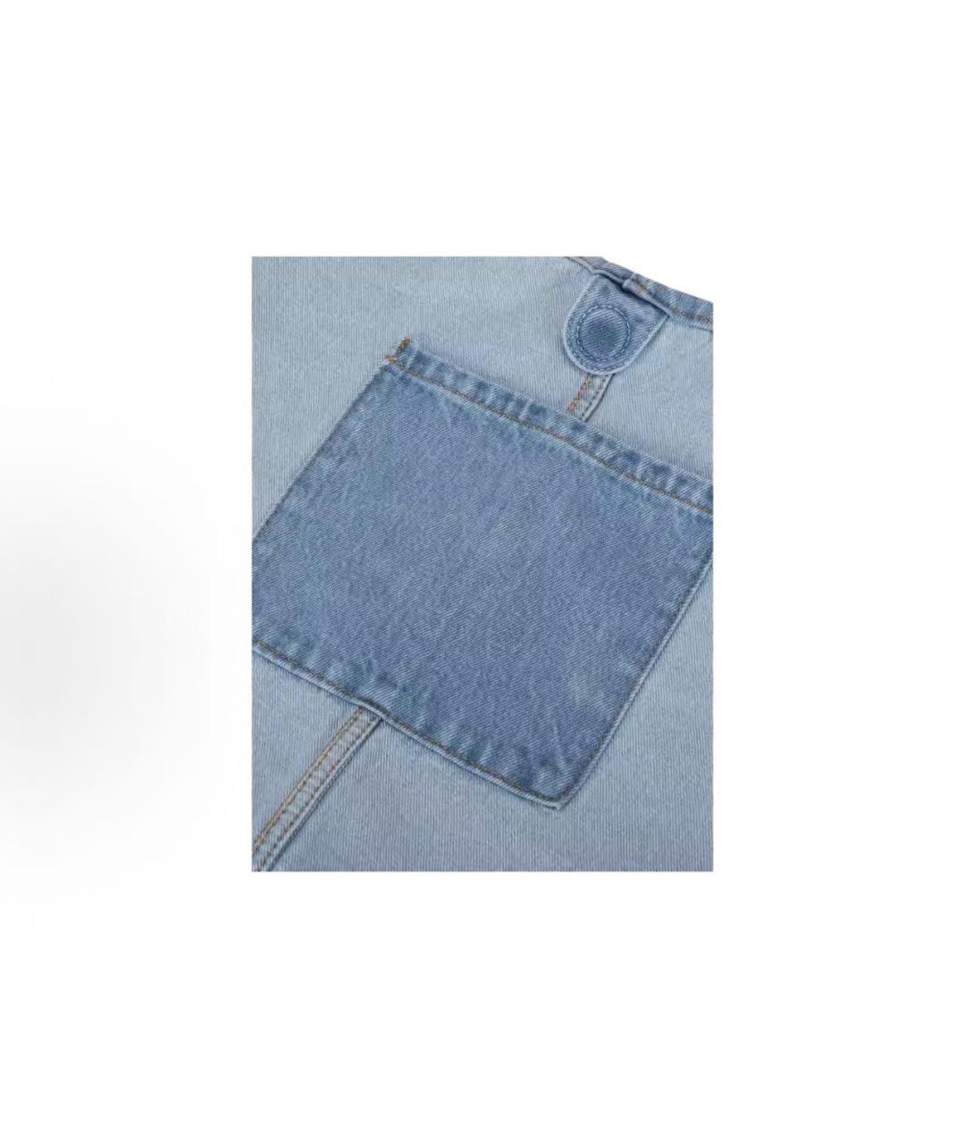 LEVI'S Голубая тканевая сумка тоут, фото 5