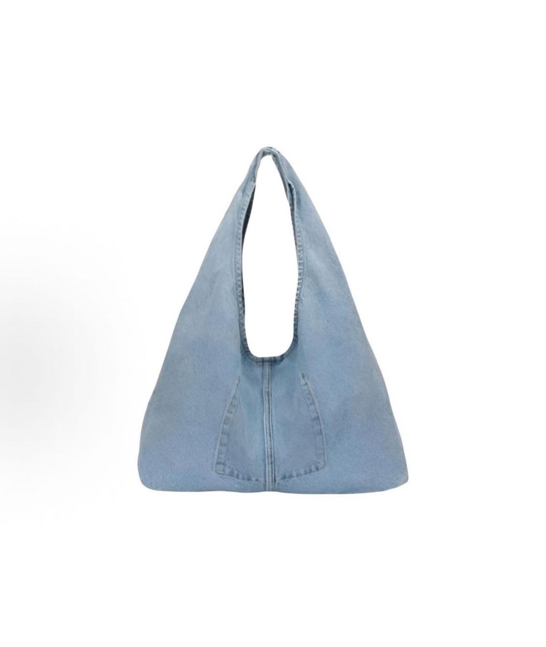 LEVI'S Голубая тканевая сумка тоут, фото 2