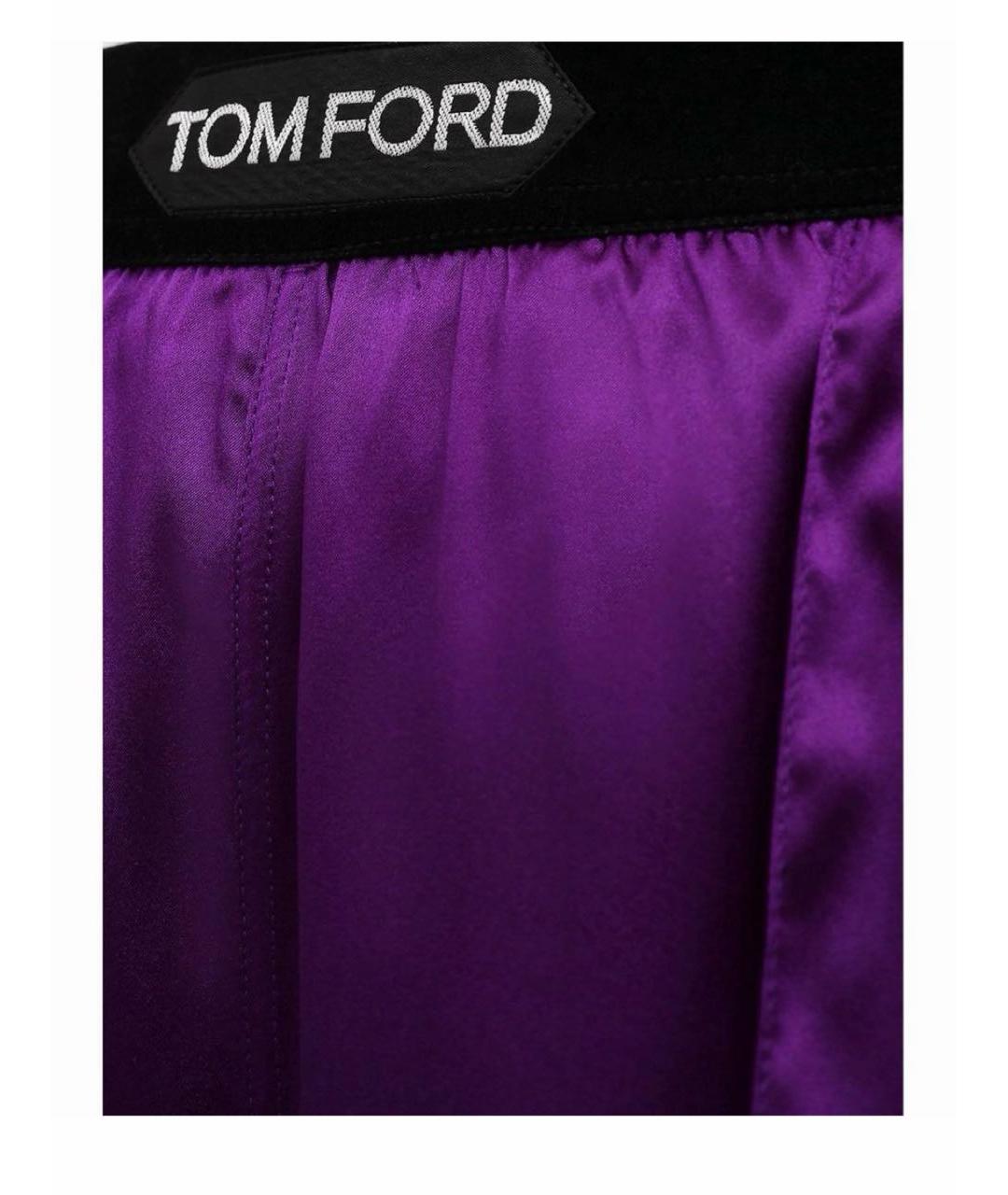 TOM FORD Фиолетовый шелковый костюм с брюками, фото 4