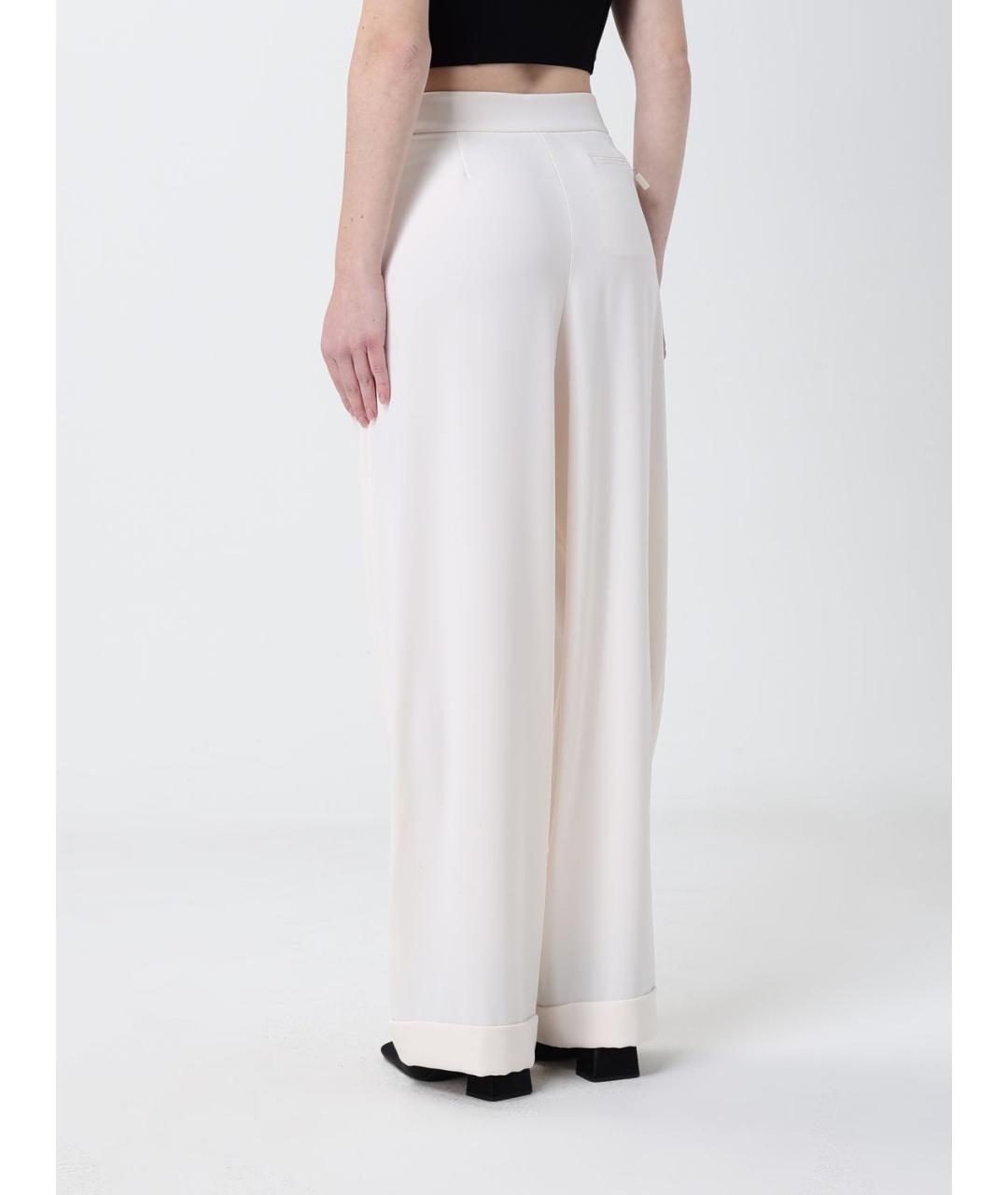 ARMANI EXCHANGE Бежевые полиэстеровые прямые брюки, фото 2