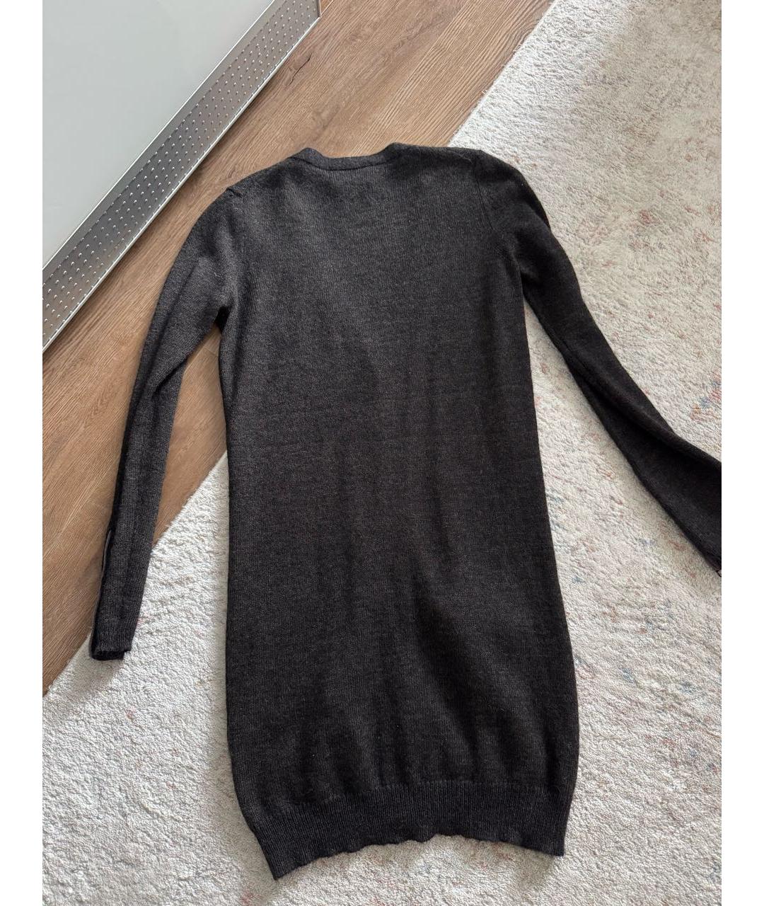 DOLCE&GABBANA Коричневый шерстяной кардиган, фото 2