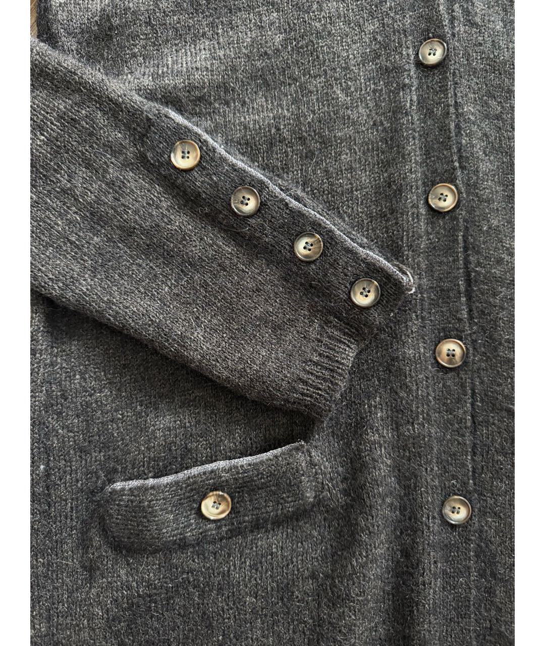 DOLCE&GABBANA Коричневый шерстяной кардиган, фото 3