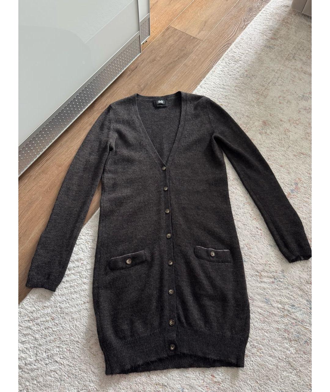 DOLCE&GABBANA Коричневый шерстяной кардиган, фото 6