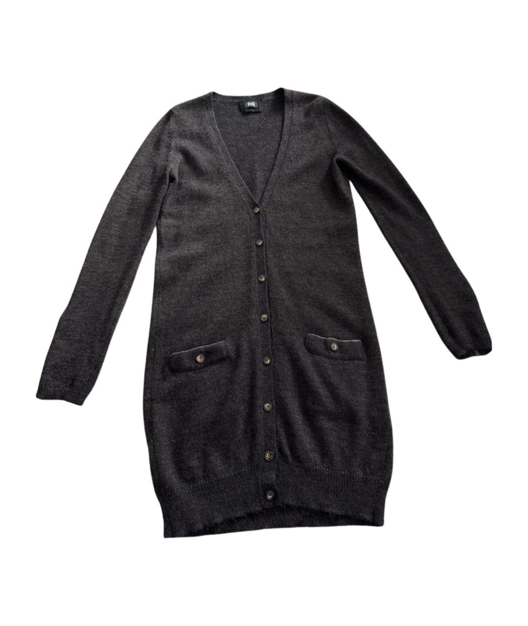 DOLCE&GABBANA Коричневый шерстяной кардиган, фото 1