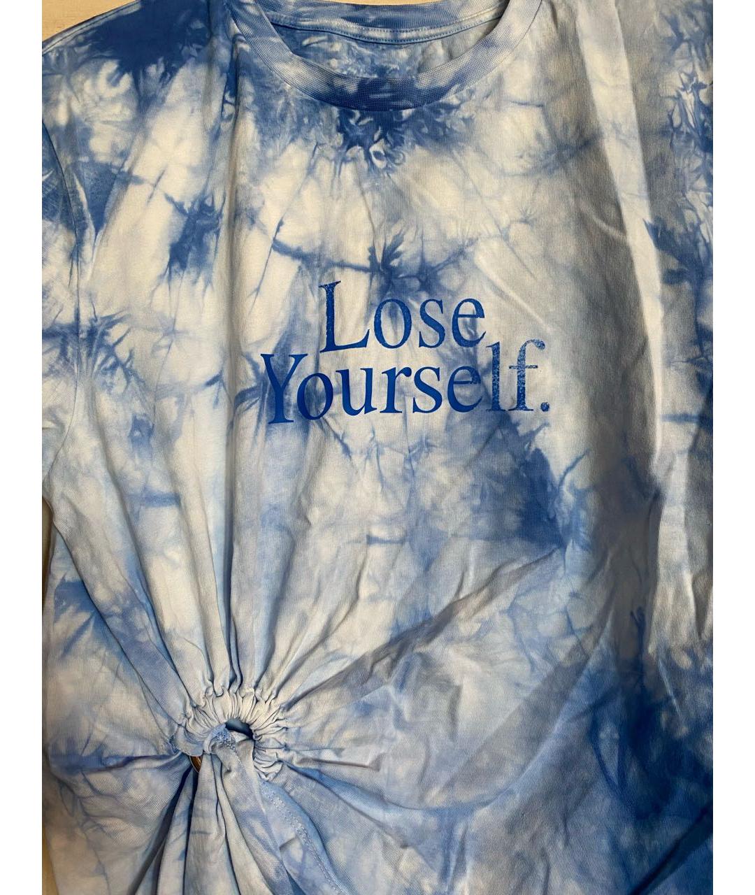 PACO RABANNE Голубая хлопковая футболка, фото 2