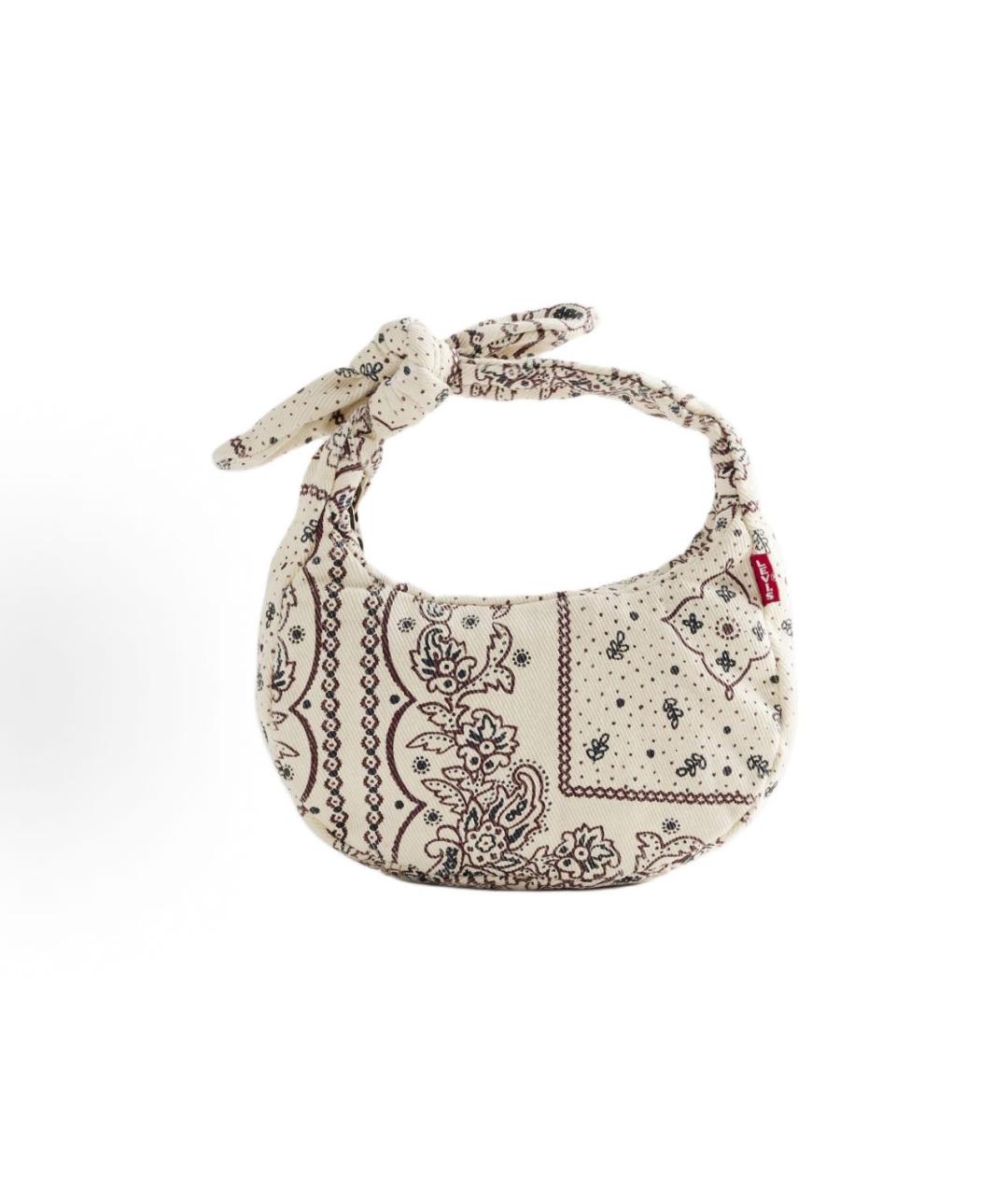 LEVI'S Бежевая тканевая сумка с короткими ручками, фото 5