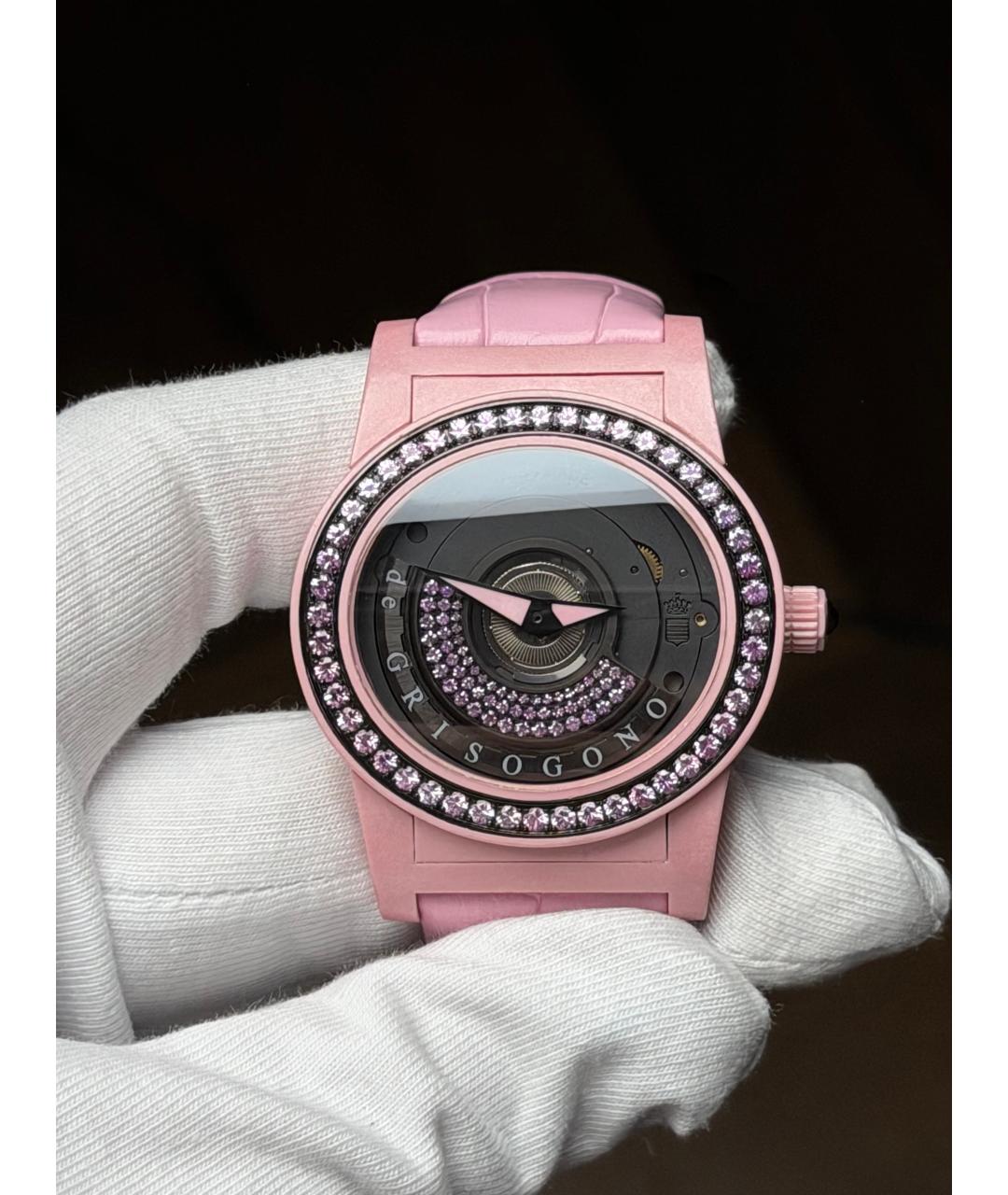 DE GRISOGONO Розовые часы, фото 3