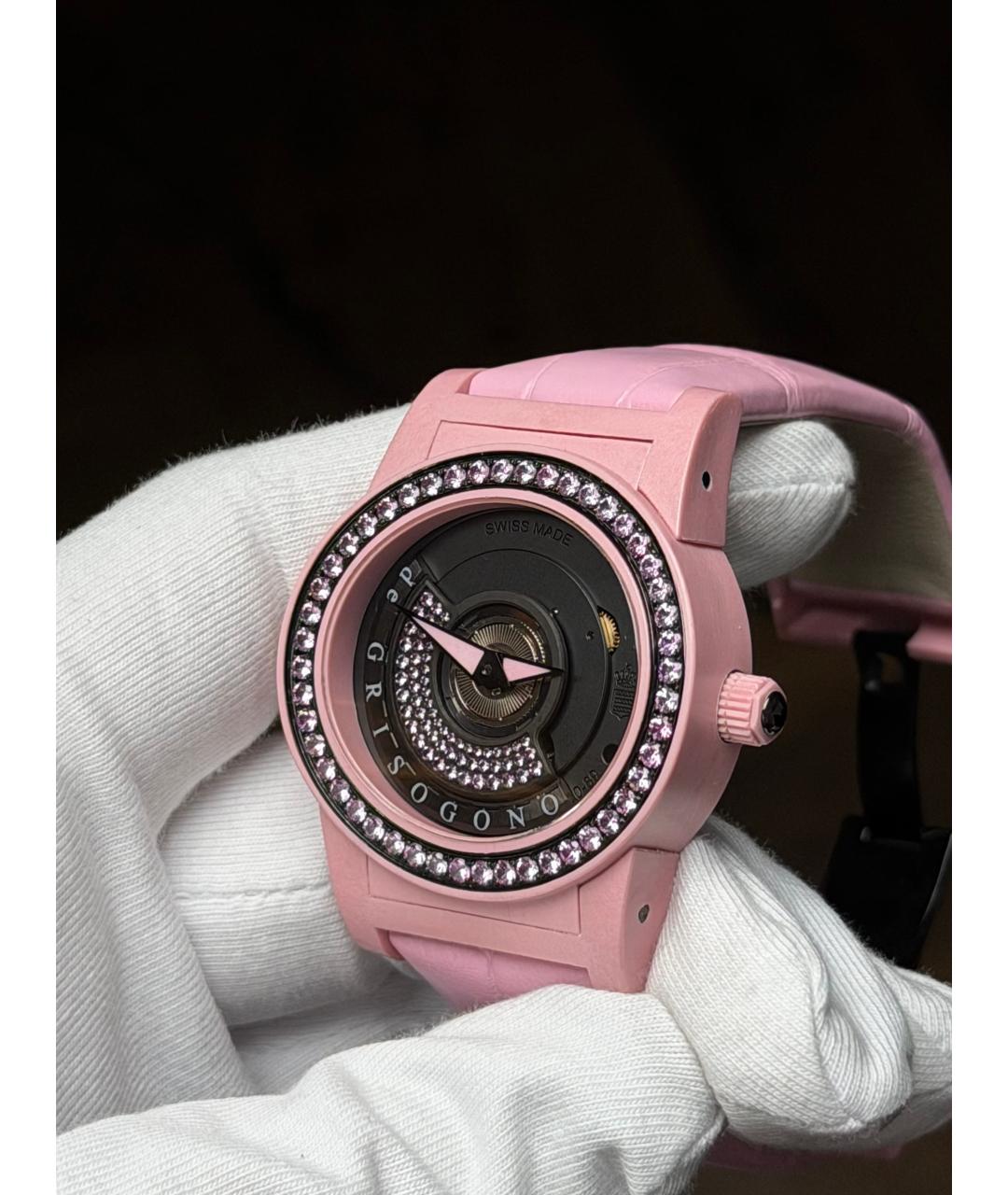 DE GRISOGONO Розовые часы, фото 4