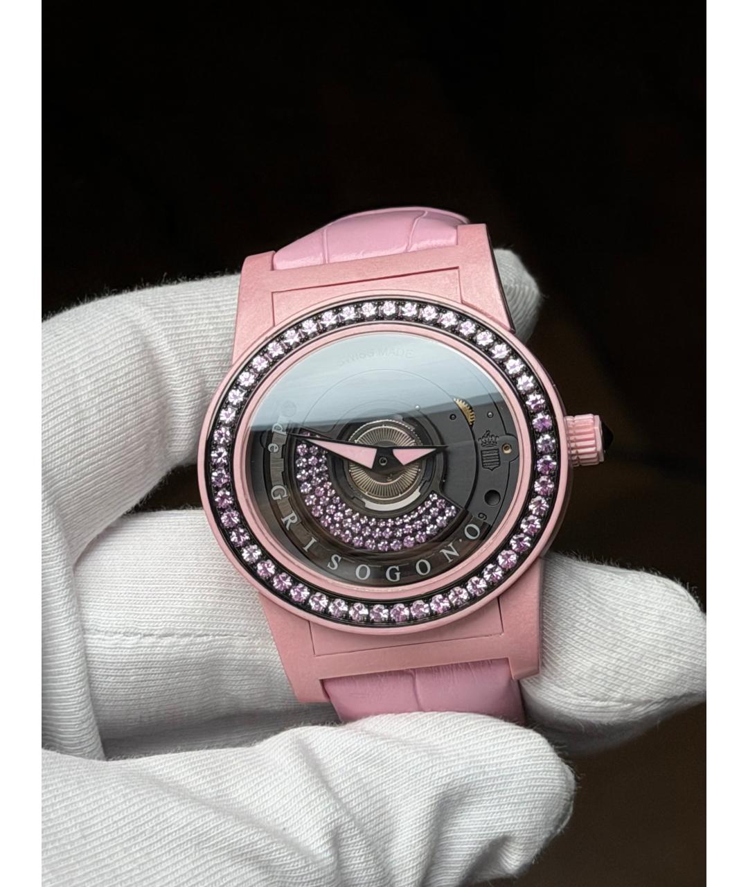 DE GRISOGONO Розовые часы, фото 2