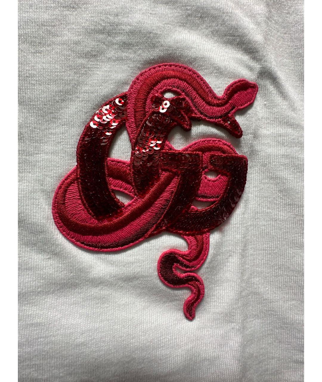 GUCCI Белая хлопковая футболка, фото 4