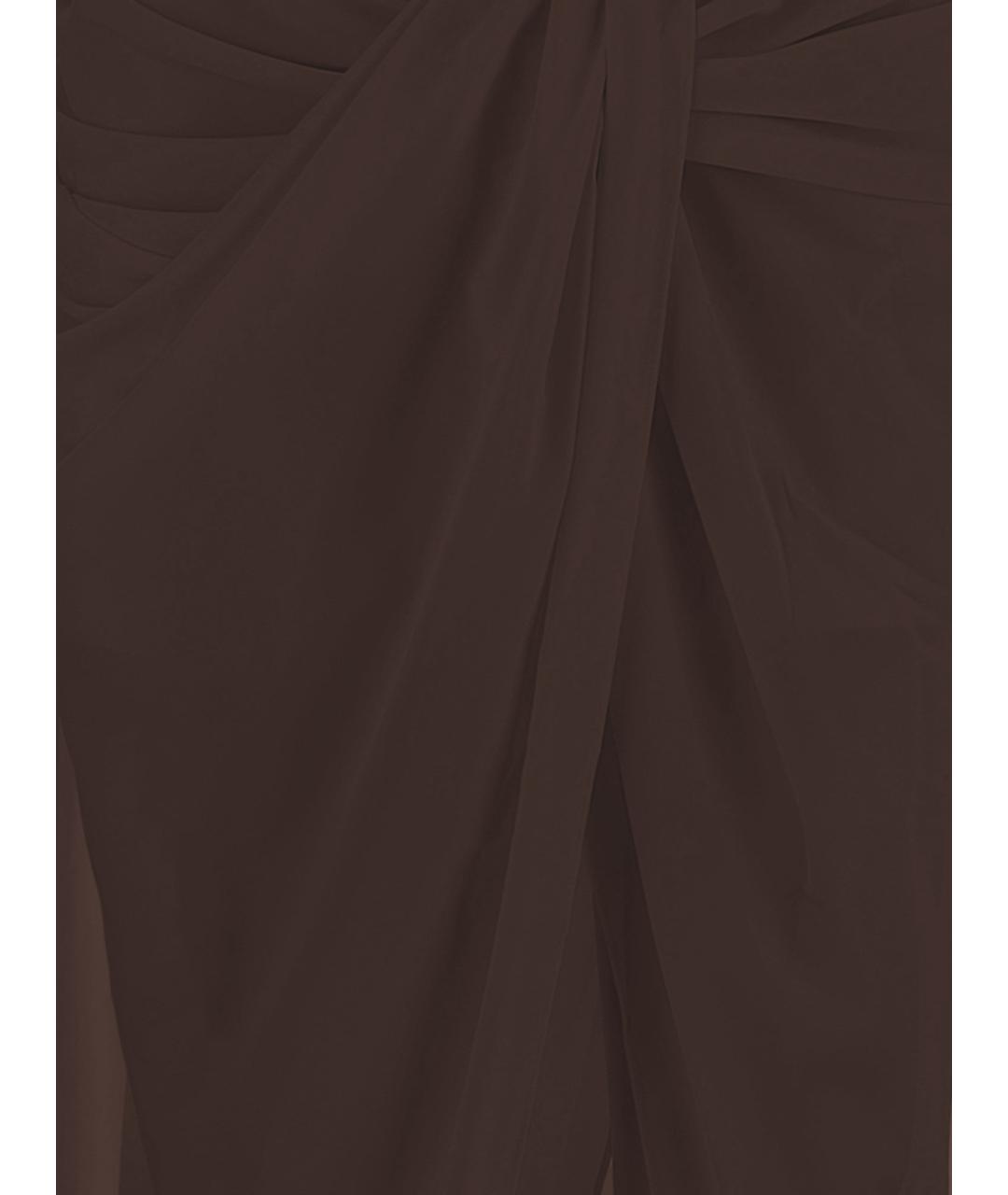 JACQUEMUS Коричневая юбка миди, фото 3