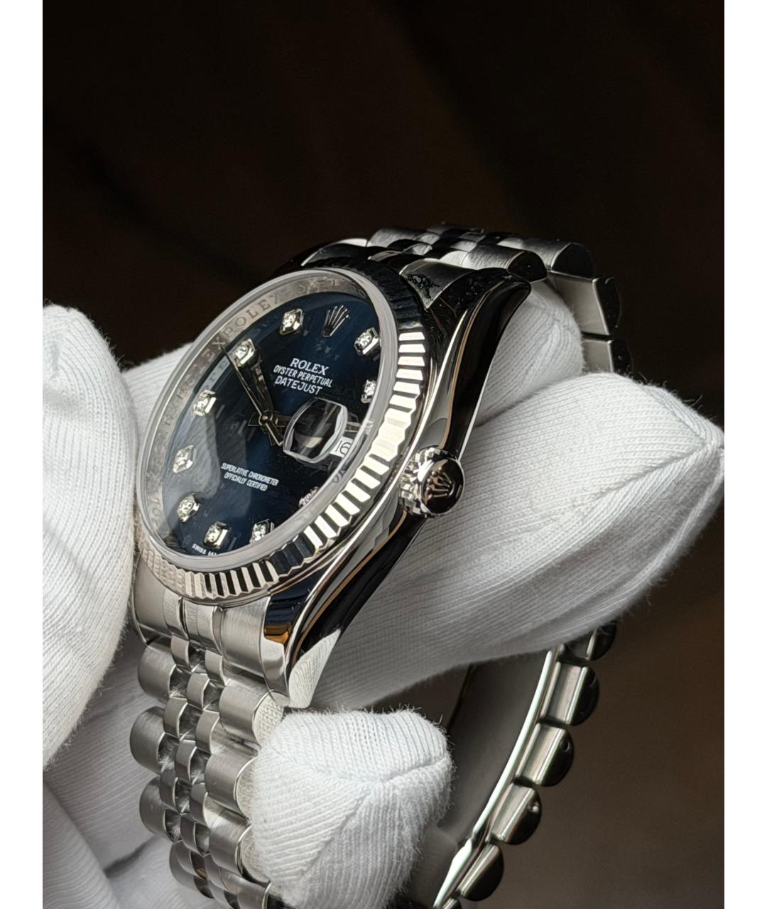 ROLEX Темно-синие часы, фото 4