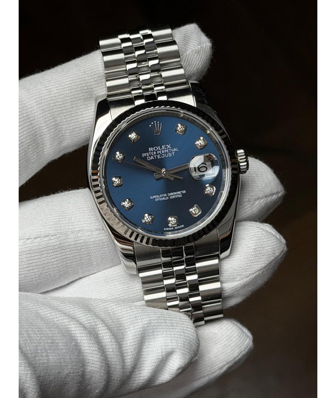 ROLEX Темно-синие часы, фото 2