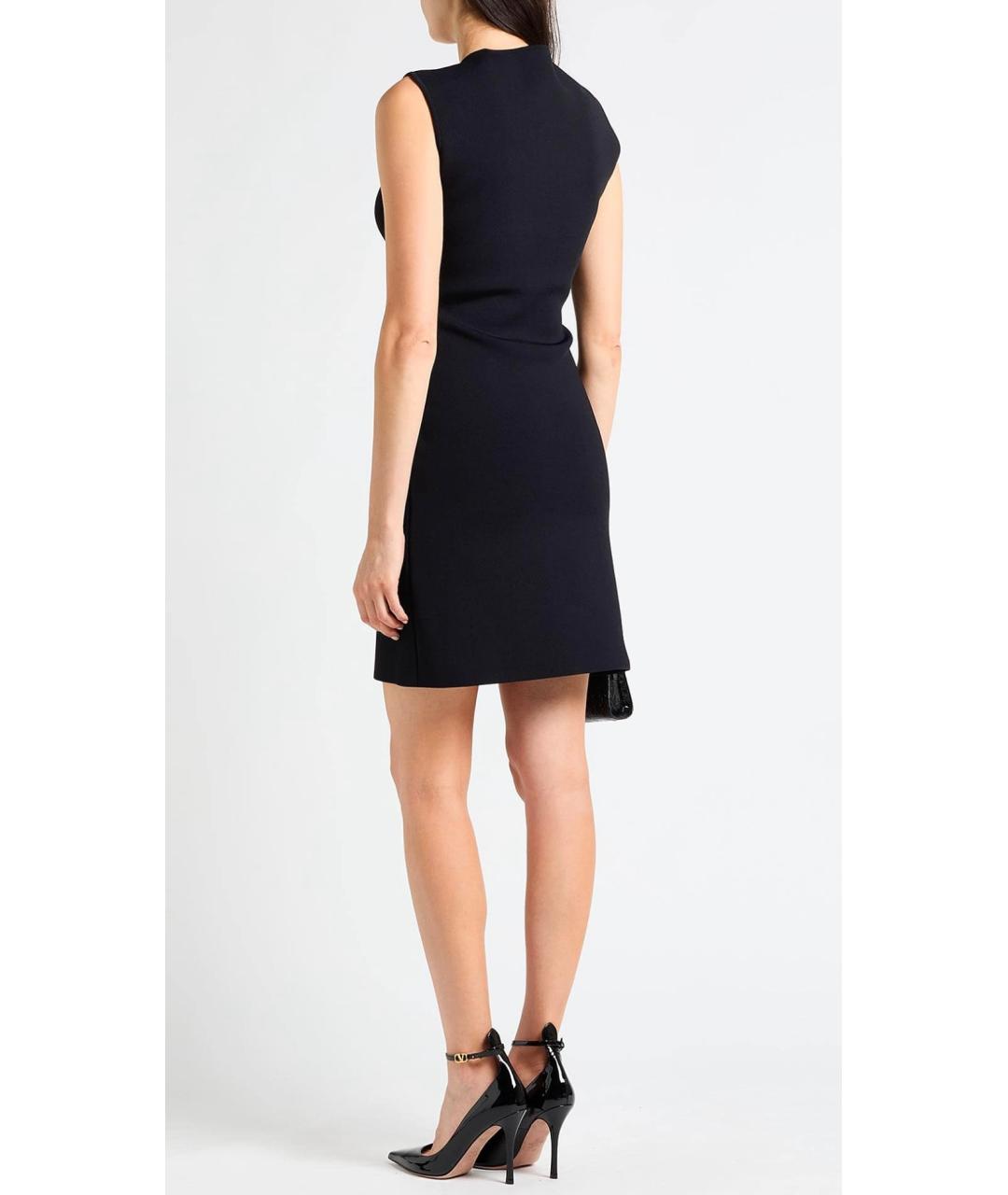 BOTTEGA VENETA Черное вискозное коктейльное платье, фото 3