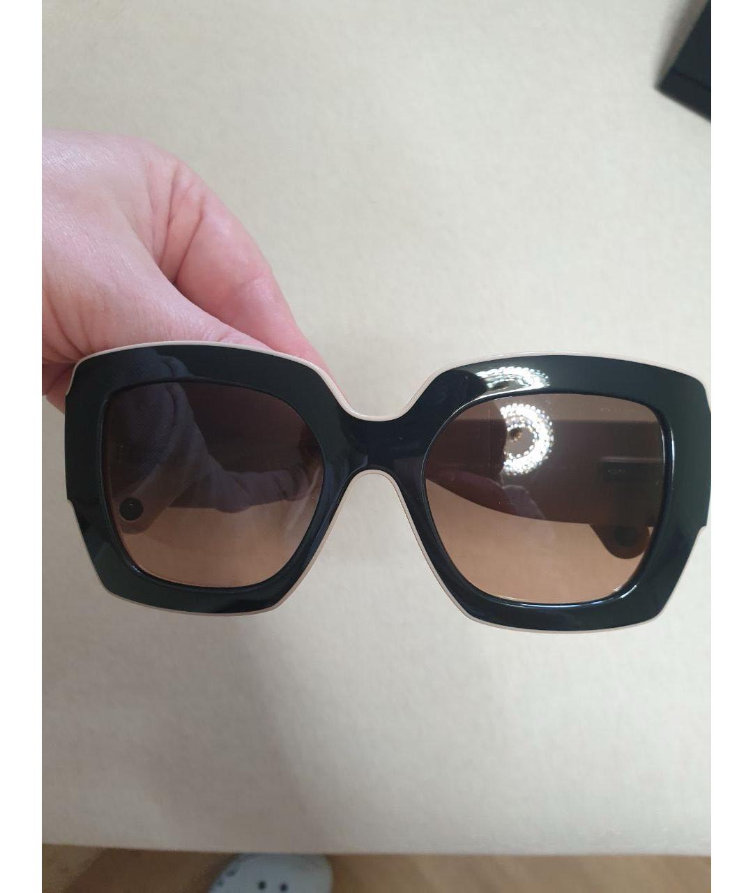 CHANEL Черные пластиковые солнцезащитные очки, фото 6
