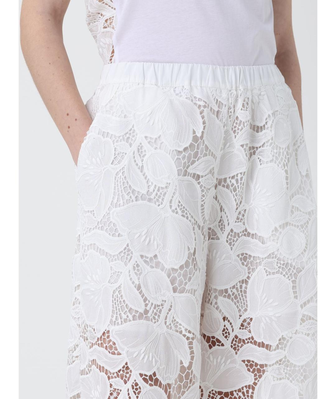 MEIMEIJ Белые полиэстеровые прямые брюки, фото 4