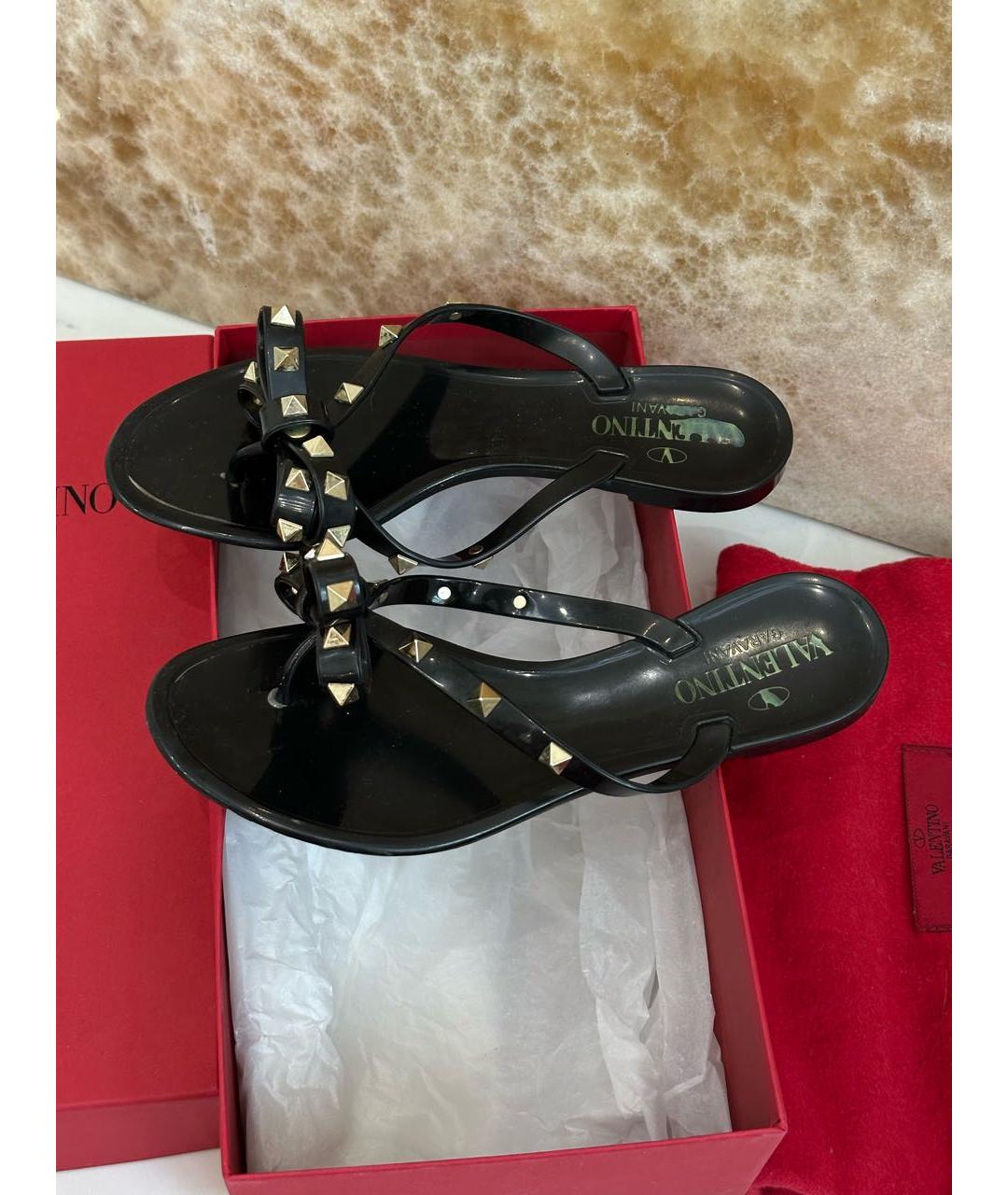 VALENTINO Черные шлепанцы, фото 3