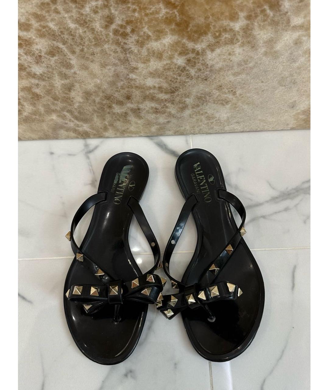 VALENTINO Черные шлепанцы, фото 7