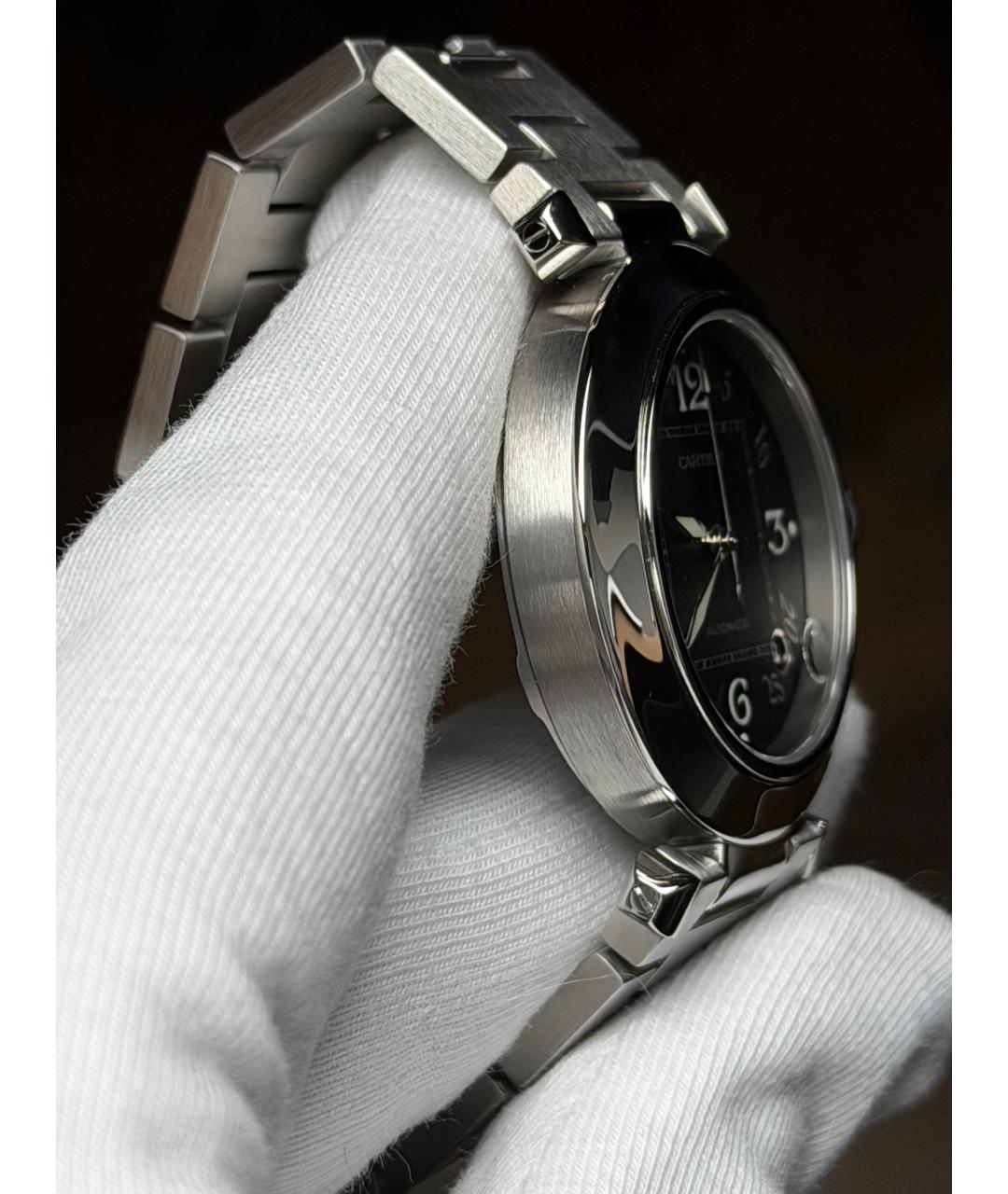 CARTIER Черные часы, фото 4