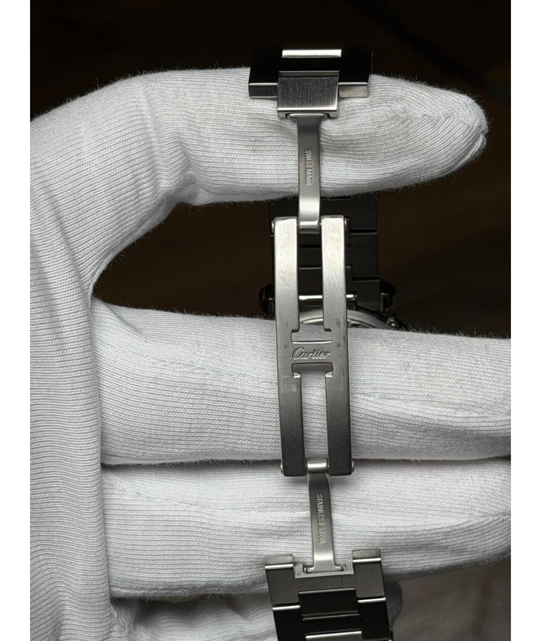 CARTIER Черные часы, фото 7