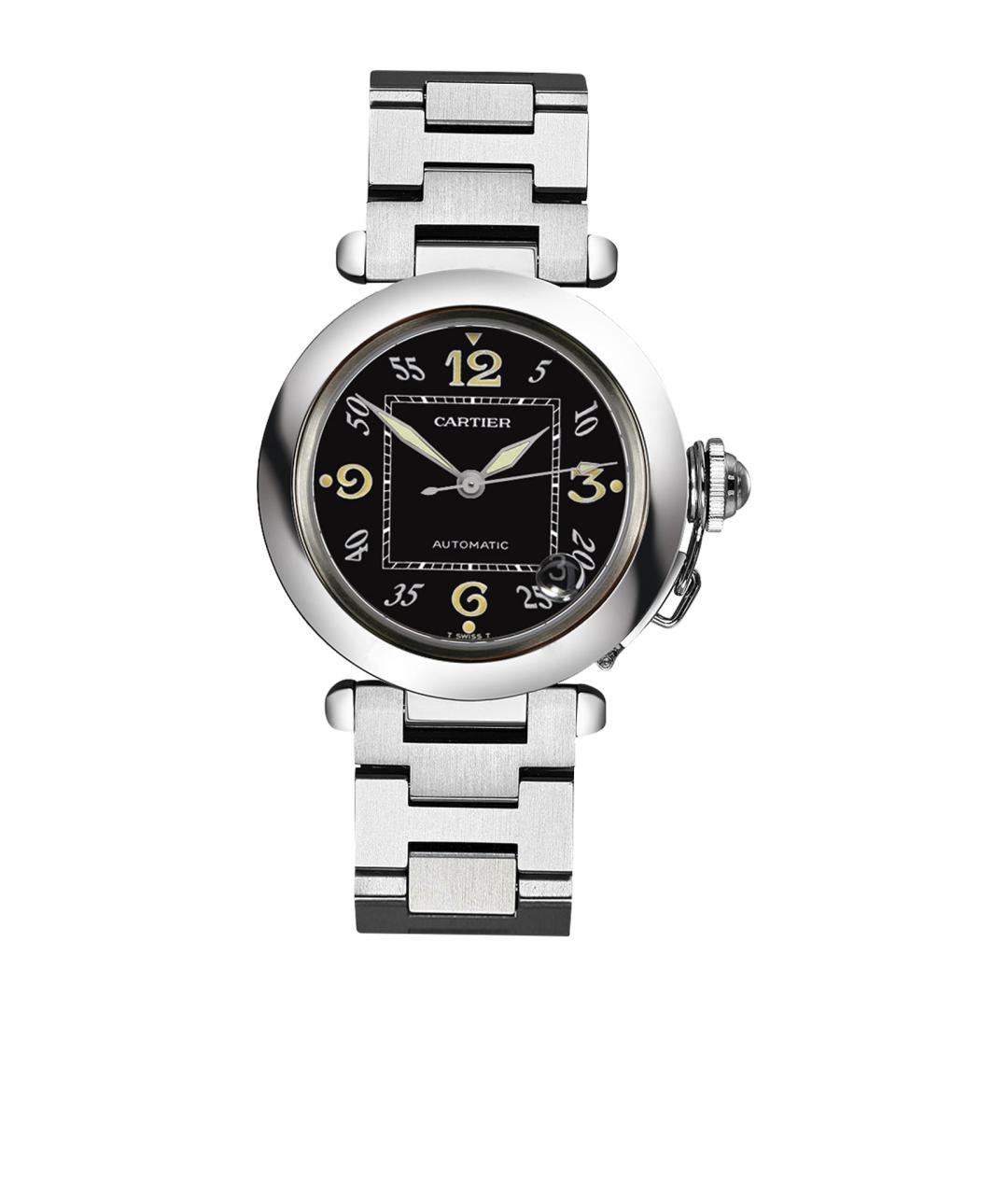 CARTIER Черные часы, фото 1