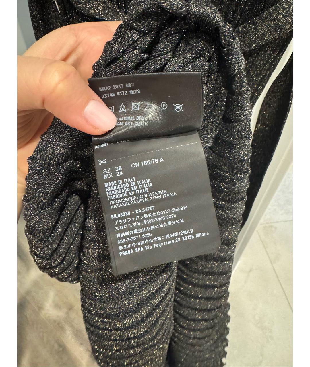 PRADA Черное повседневное платье, фото 4